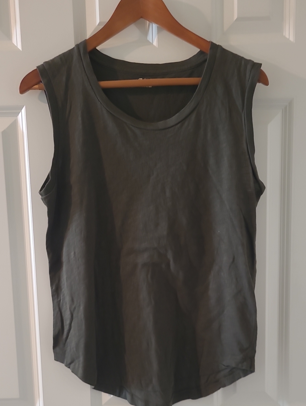 Madewell Women's Charcoal Scoop Neck Tank